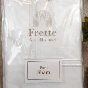 NEW Frette At Home Euro Pillow Sham in White